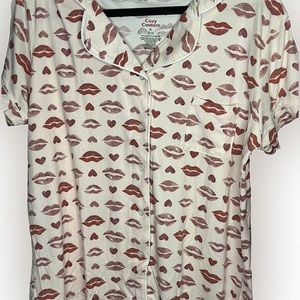 Juicy Couture PJ set, Lip Design, XL